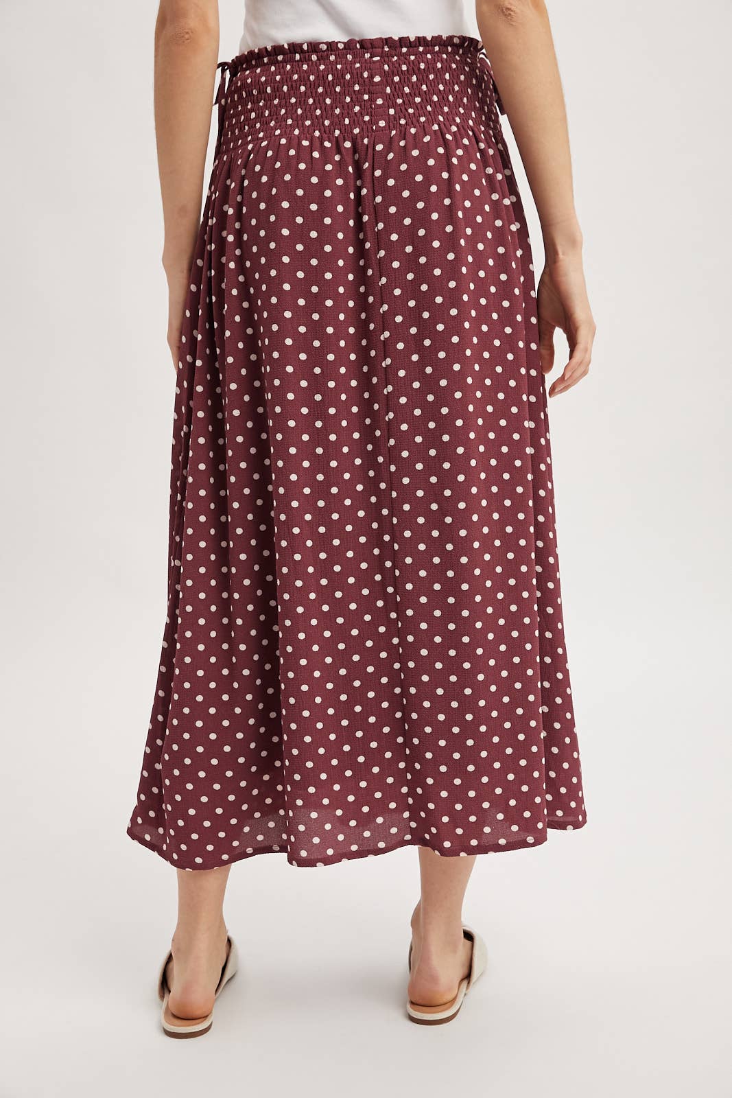 POLKA DOT MIDI SKIRT / WL25-12237
