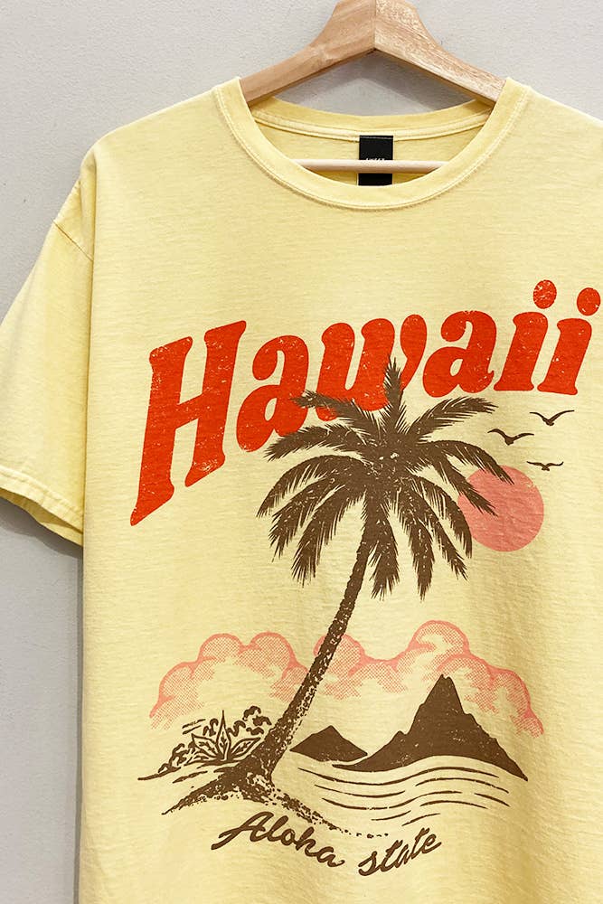 Hawaii Sunset Yellow T-Shirt