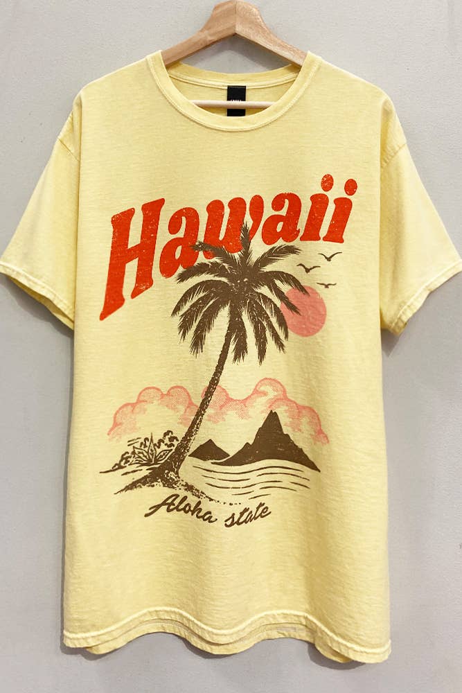 Hawaii Sunset Yellow T-Shirt